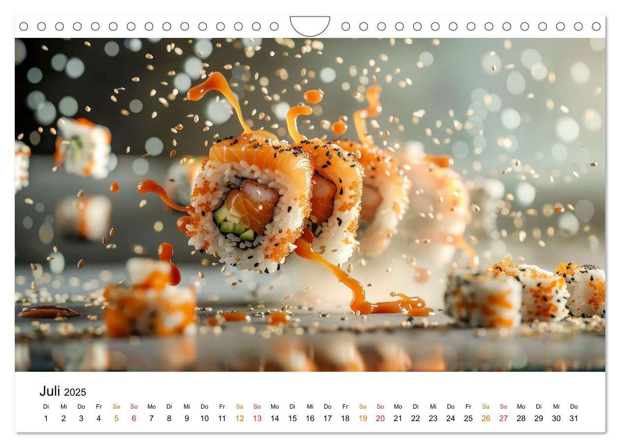 Bild: 9783457129296 | Sushi für Gourmets (Wandkalender 2025 DIN A4 quer), CALVENDO...