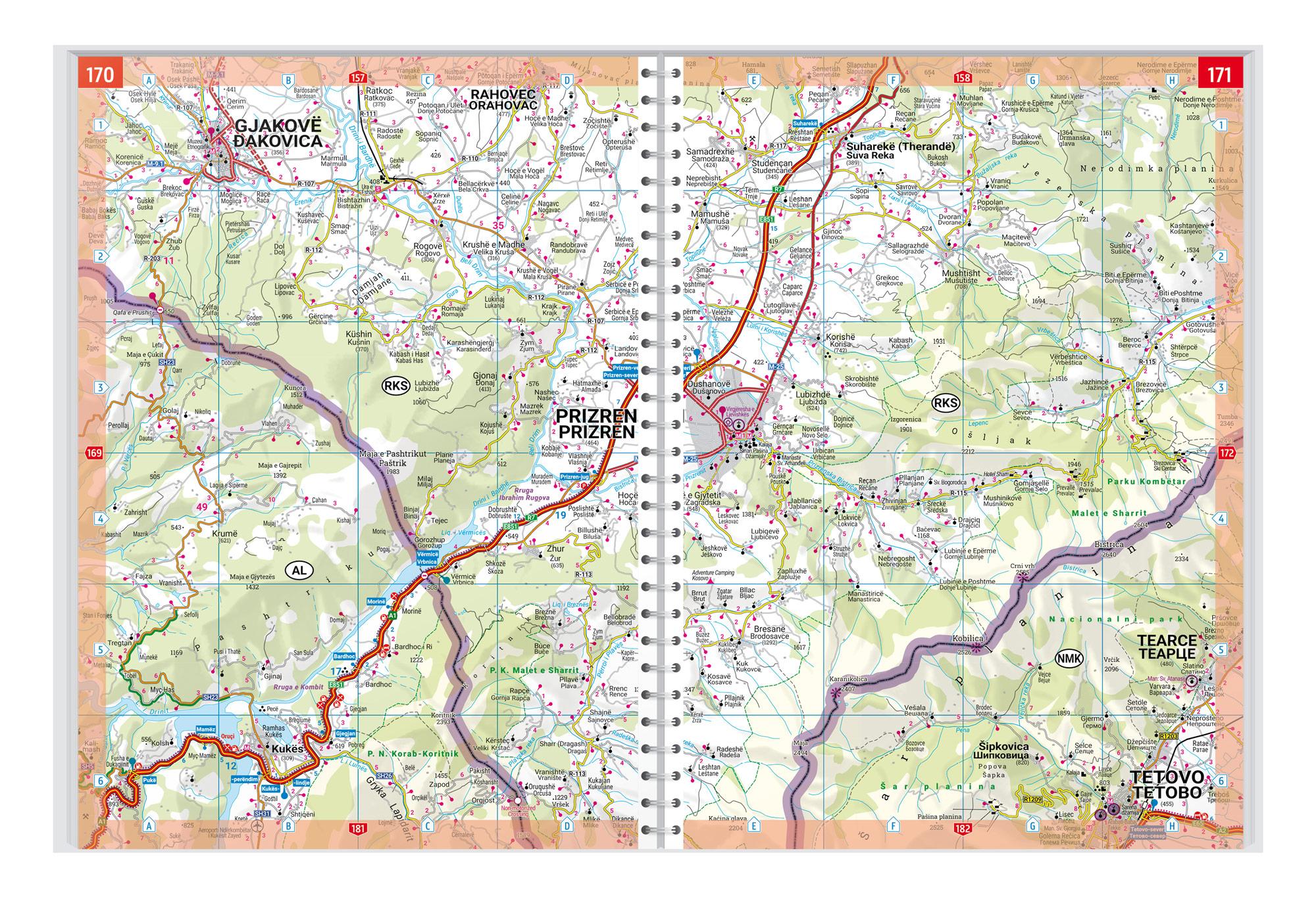 Bild: 9783707922899 | Westbalkan, Autoatlas 1:150.000, freytag &amp; berndt | Freytag &amp; Berndt