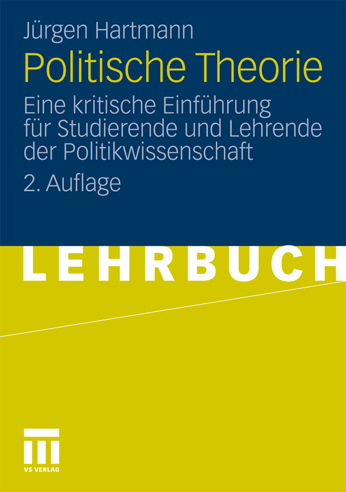 Cover: 9783531185989 | Politische Theorie | Jürgen Hartmann | Taschenbuch | 203 S. | Deutsch