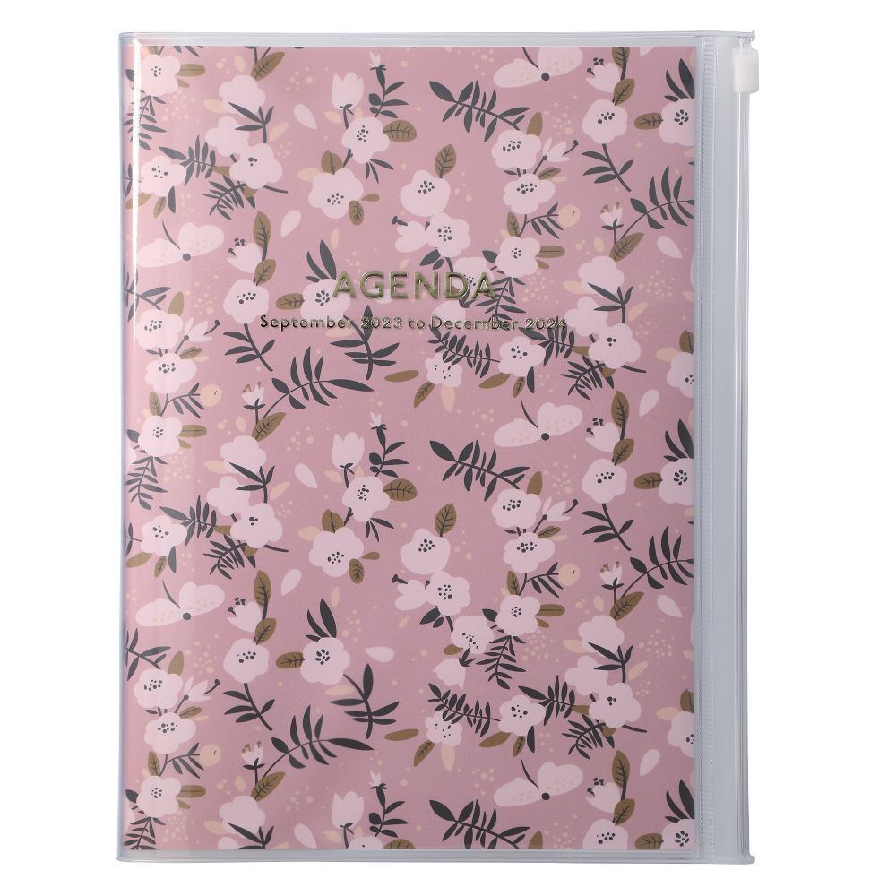 Cover: 4550045107142 | MARK'S 2023/2024 Taschenkalender A5 vertikal, Flower Pattern, Pink