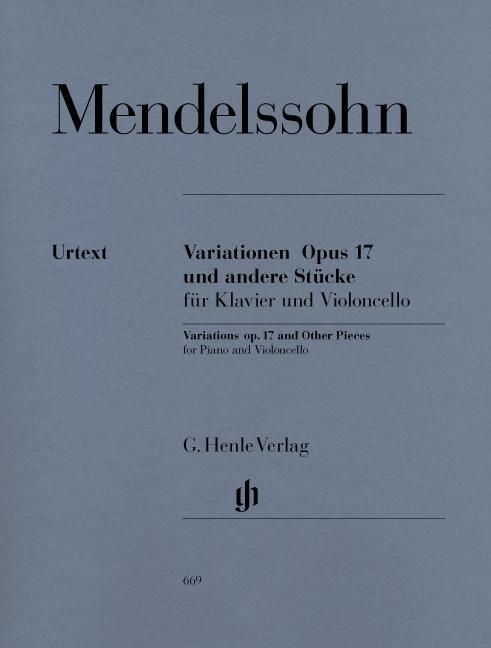 Cover: 9790201806693 | Felix Mendelssohn Bartholdy - Variationen op. 17 und andere Stücke...