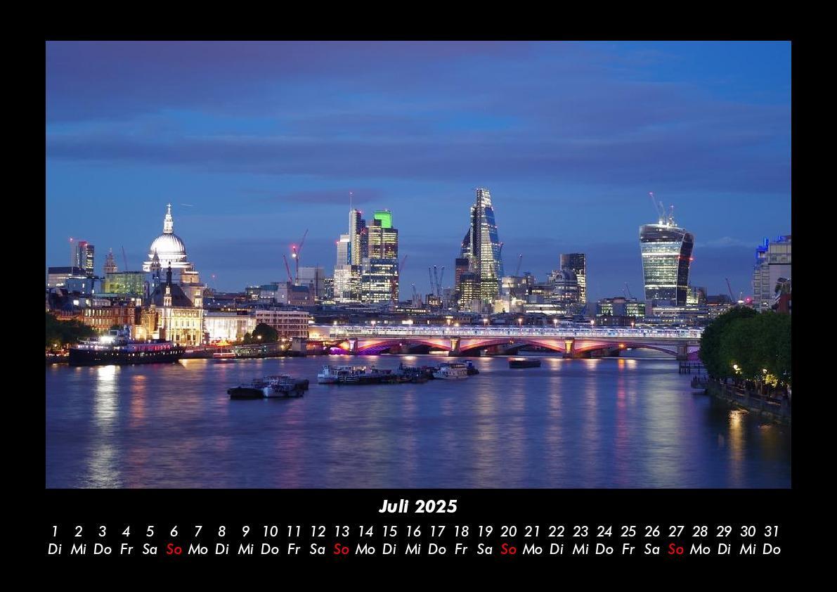 Bild: 9783755978572 | London 2025 Fotokalender DIN A3 | Tobias Becker | Kalender | Kalender