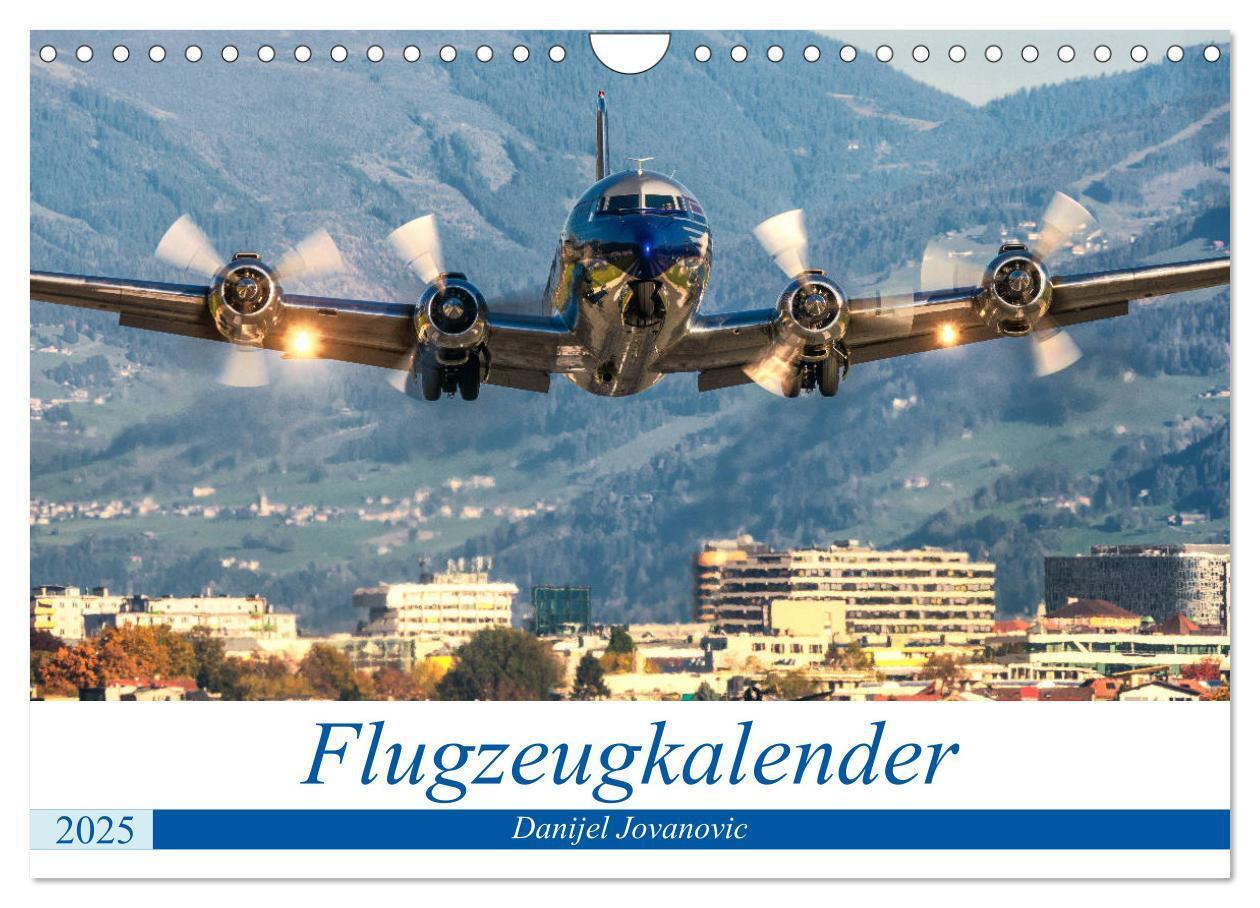 Cover: 9783435186457 | Flugzeugkalender (Wandkalender 2025 DIN A4 quer), CALVENDO...