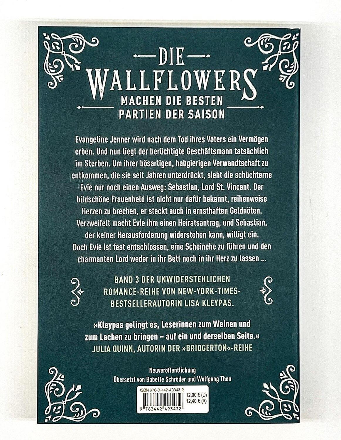 Bild: 9783442493432 | Die Wallflowers - Evie &amp; Sebastian | Lisa Kleypas | Taschenbuch | 2023