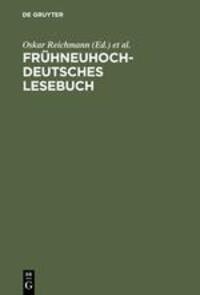 Cover: 9783484105867 | Frühneuhochdeutsches Lesebuch | Klaus-Peter Wegera (u. a.) | Buch