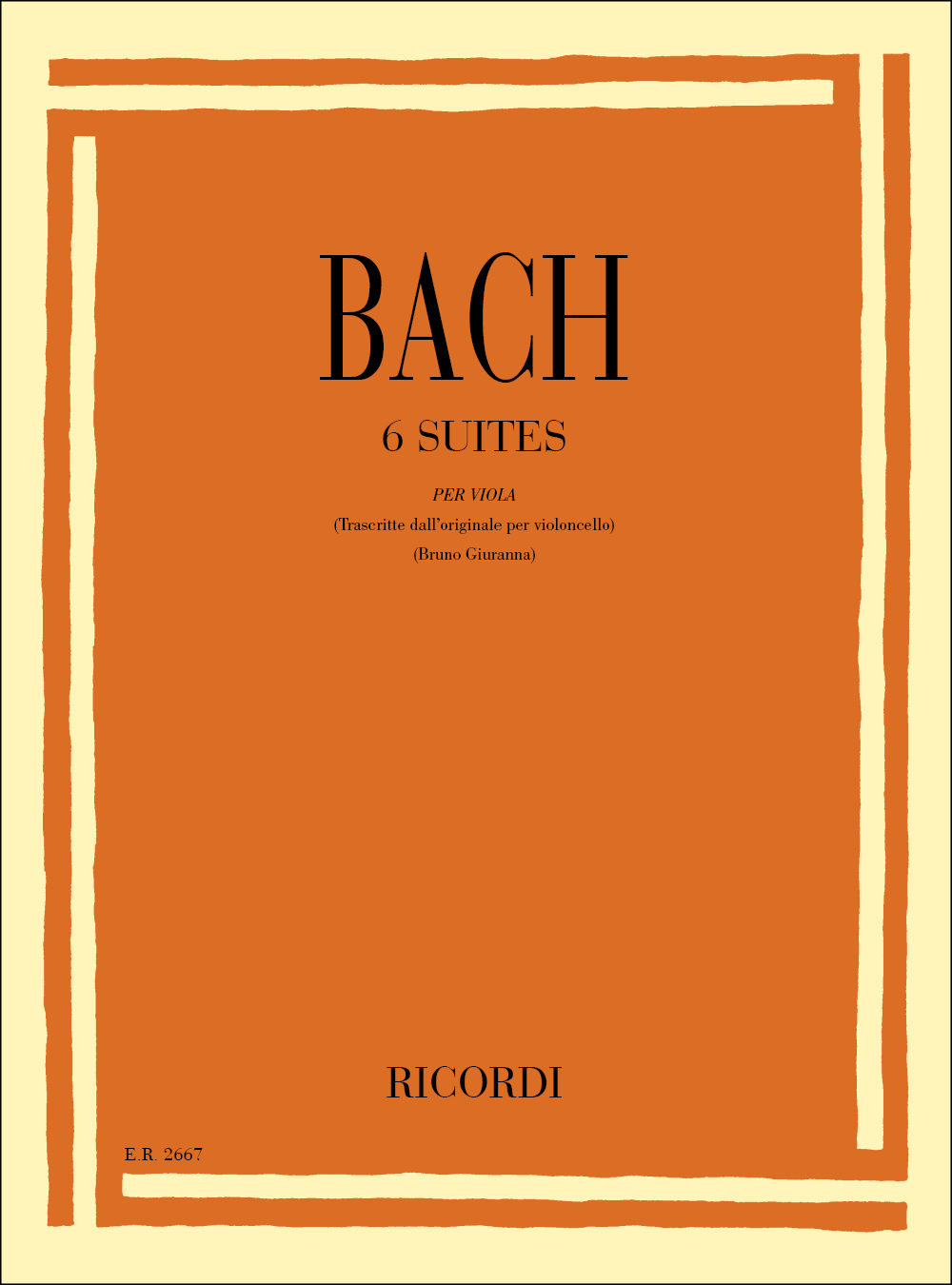 Cover: 9790041826677 | 6 Suites per Viola BWV 1007 - 1012 | Johann Sebastian Bach | Buch
