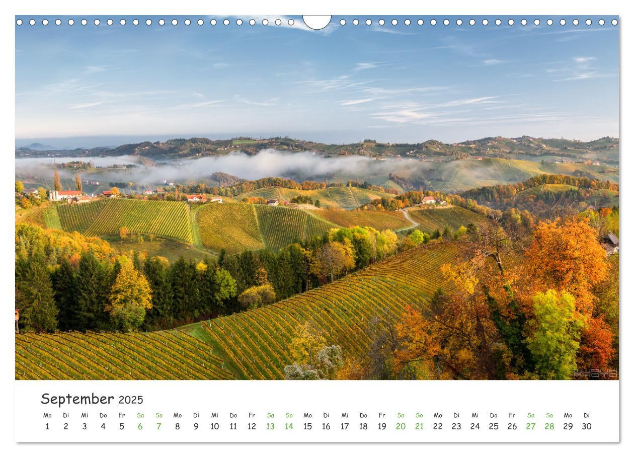 Bild: 9783435041954 | Südsteiermark365 (Wandkalender 2025 DIN A3 quer), CALVENDO...