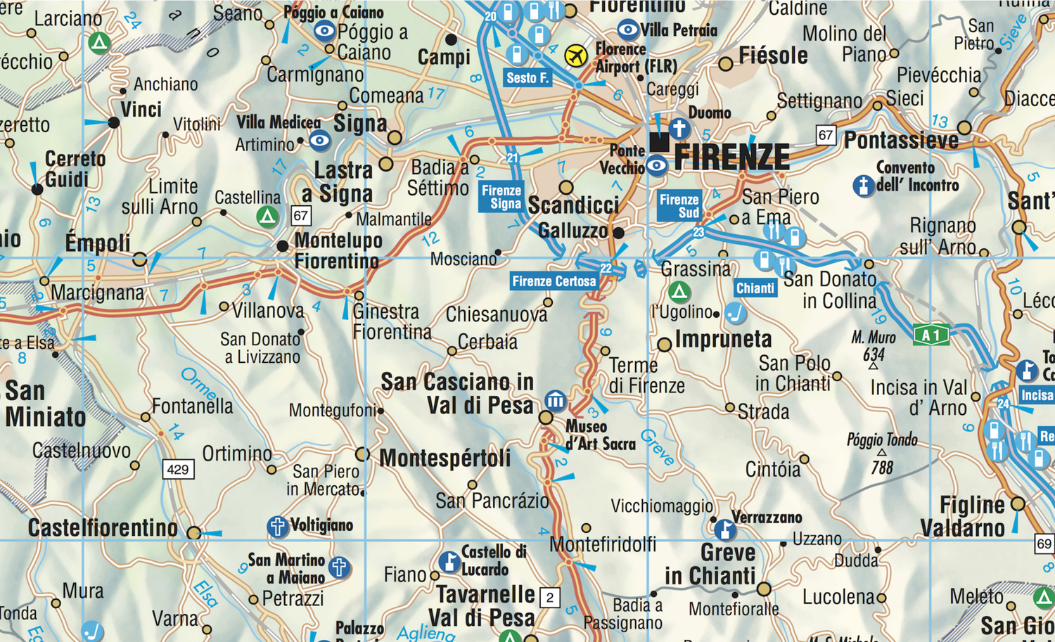 Bild: 9783866093775 | Borch Map Toskana. Toscana / Tuscany | (Land-)Karte | Deutsch | 2005