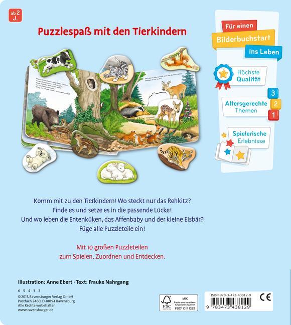 Bild: 9783473438129 | Mein großes Puzzle-Spielbuch: Tierkinder | Frauke Nahrgang | Buch