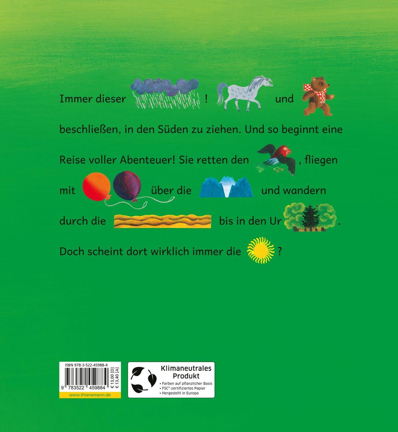 Rückseite: 9783522459884 | Pony, Bär und Papagei | Mit Bildern lesen lernen | Sigrid Heuck | Buch