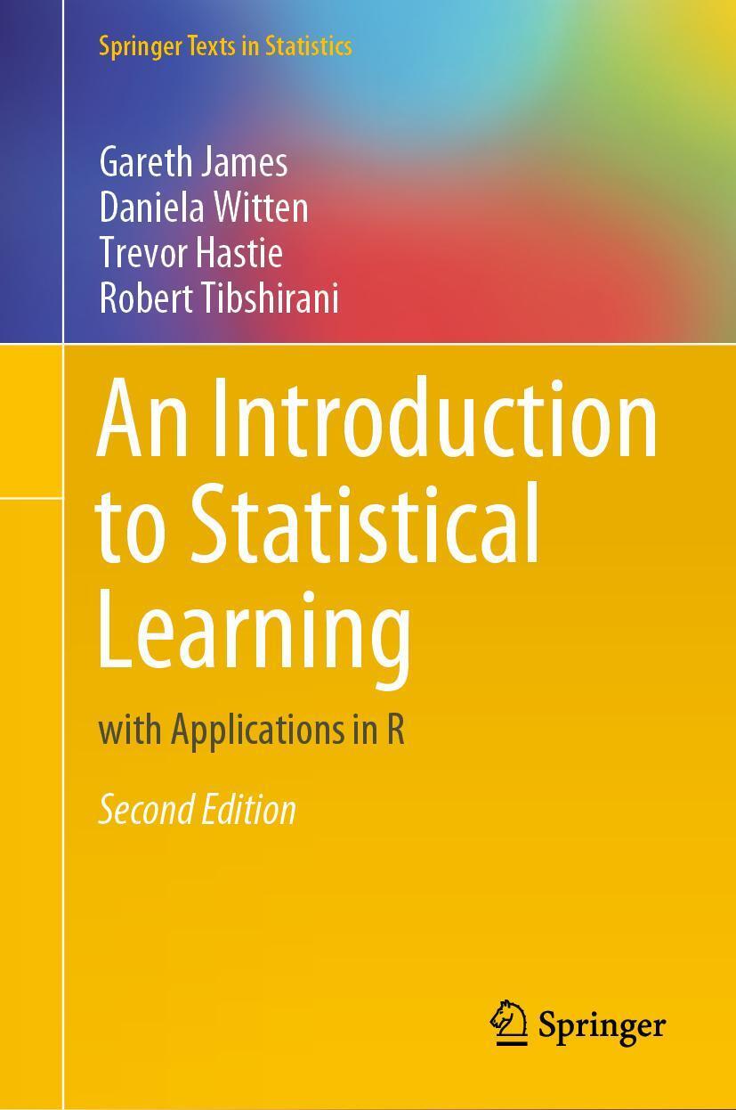 Cover: 9781071614174 | An Introduction to Statistical Learning | with Applications in R | XV