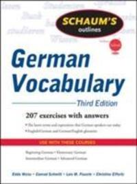 Cover: 9780071615471 | Schaum's Outline of German Vocabulary, 3ed | Edda Weiss (u. a.) | Buch