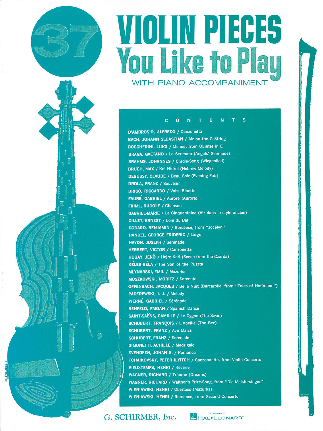 Cover: 73999278309 | 37 Violin Pieces You Like to Play | String Solo | G. Schirmer