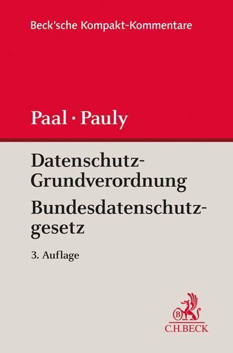 Cover: 9783406753749 | Datenschutz-Grundverordnung Bundesdatenschutzgesetz | Paal (u. a.)