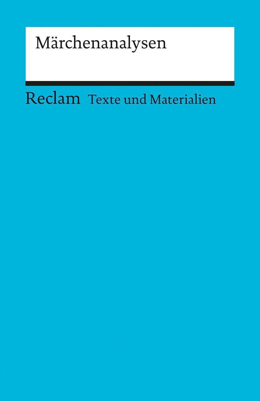 Cover: 9783150095324 | Märchenanalysen | Siegfried Schödel | Taschenbuch | Deutsch | 1986