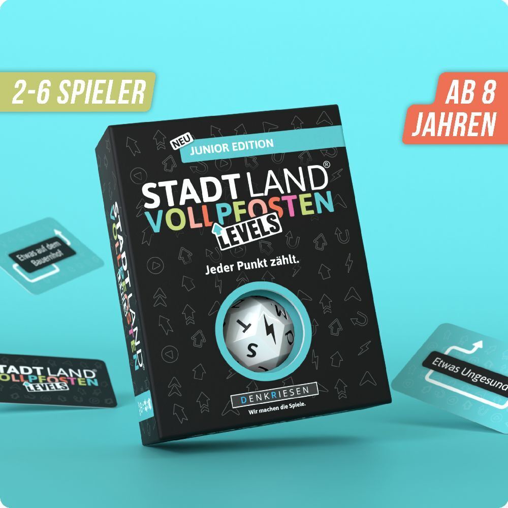 Bild: 4260528095193 | Denkriesen - Stadt Land Vollpfosten® Levels - Junior Edition -...