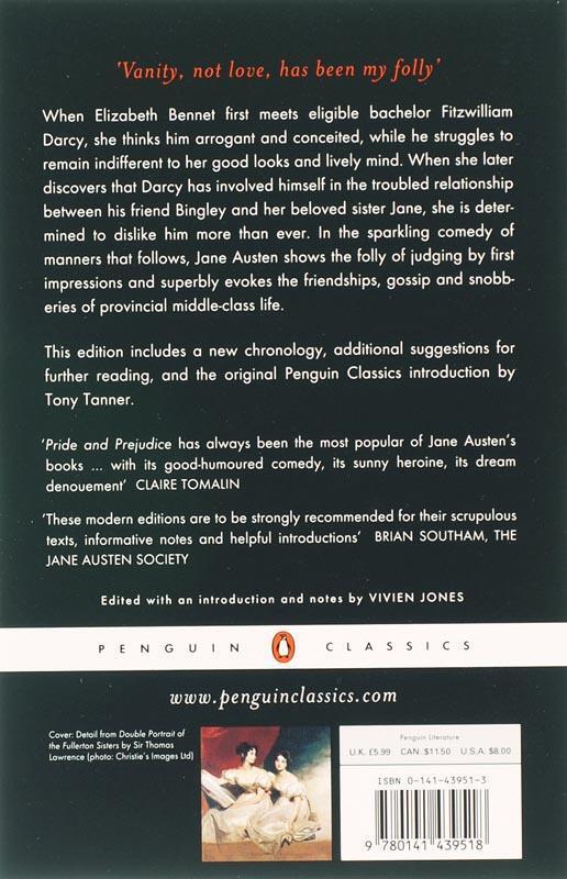 Rückseite: 9780141439518 | Pride and Prejudice | Jane Austen | Taschenbuch | B-format paperback