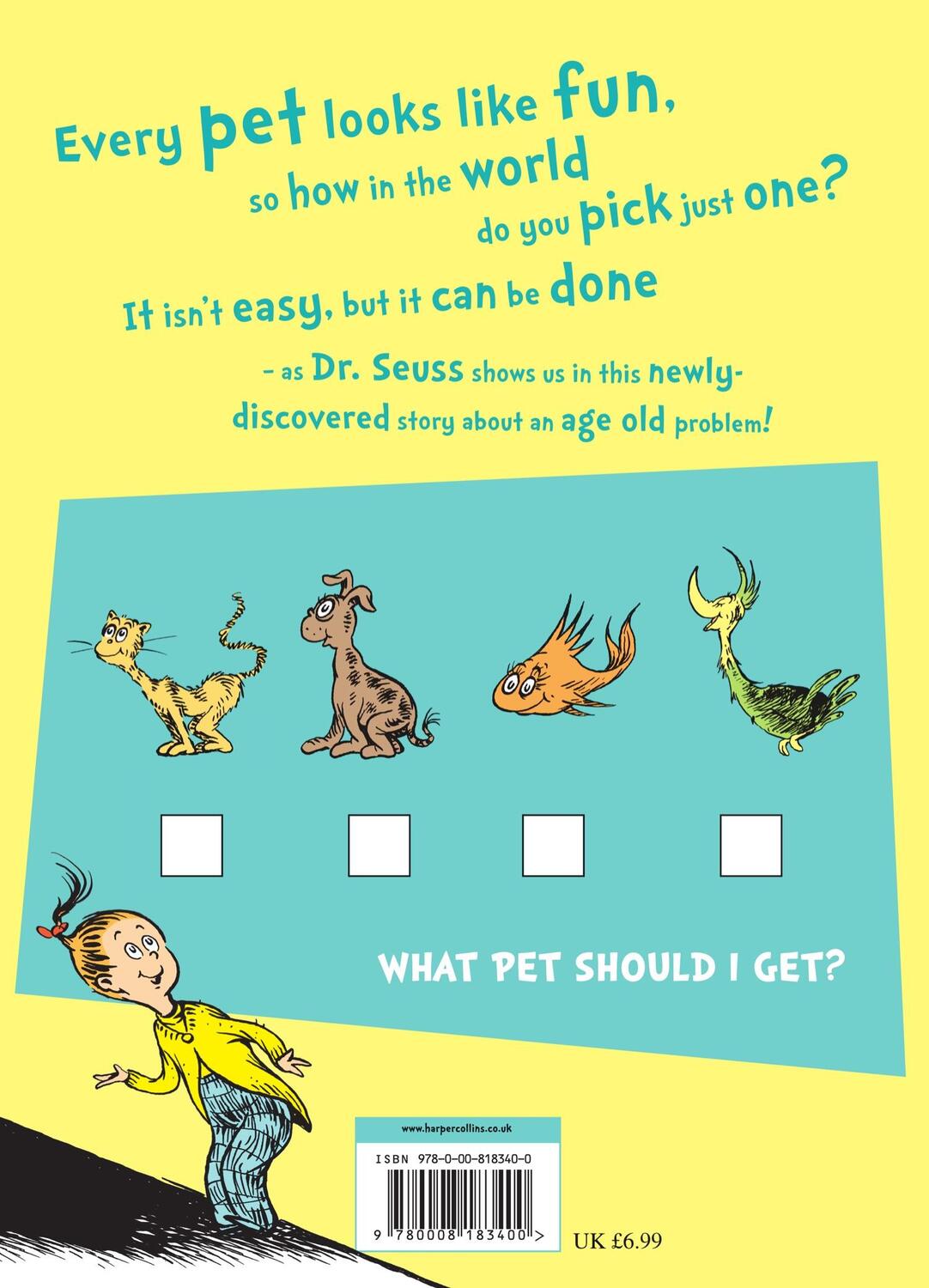 Rückseite: 9780008183400 | What Pet Should I Get? | Seuss | Taschenbuch | Kartoniert / Broschiert