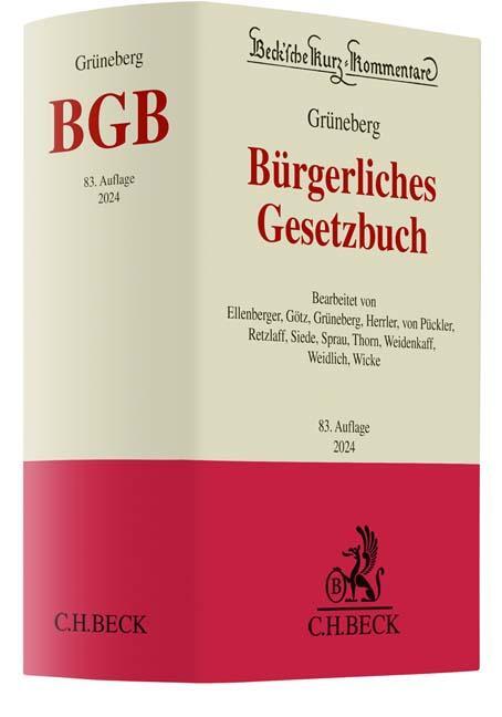 Cover: 9783406804700 | Bürgerliches Gesetzbuch | Christian Grüneberg | Buch | XXXVIII | 2023
