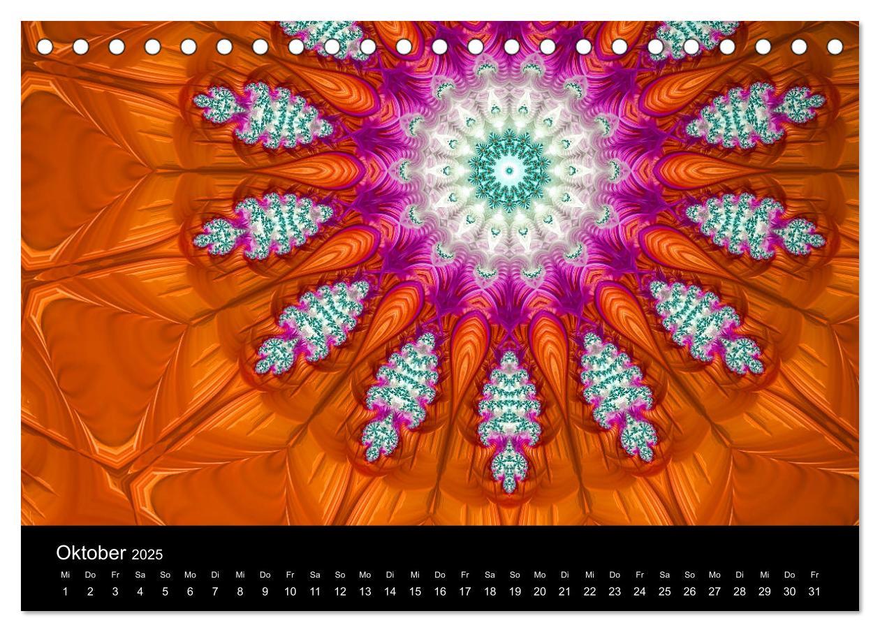 Bild: 9783435390687 | mandala-art (Tischkalender 2025 DIN A5 quer), CALVENDO Monatskalender