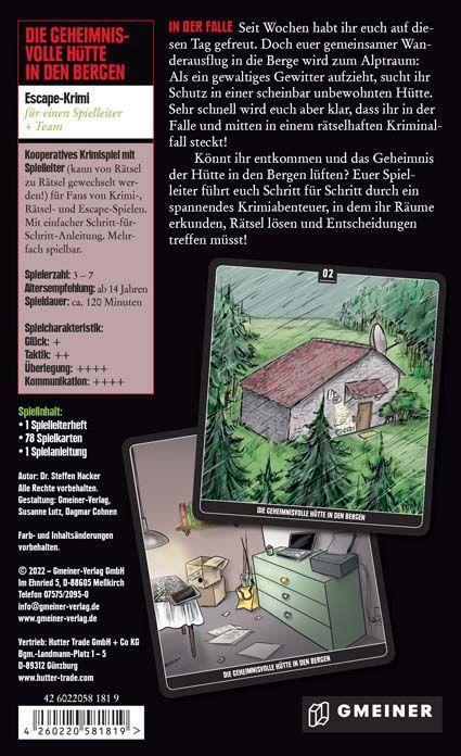 Bild: 4260220581819 | Die geheimnisvolle Hütte in den Bergen | Steffen Hacker | Spiel | 2022
