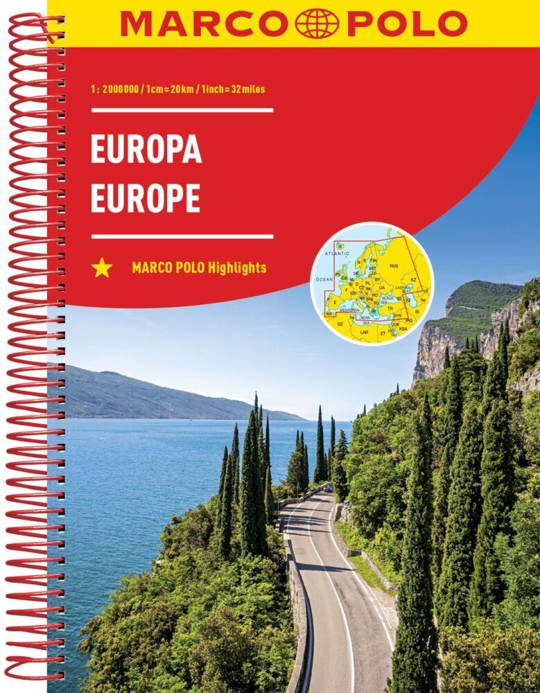 Cover: 9783829737395 | MARCO POLO Reiseatlas Europa 1:2 Mio. | Taschenbuch | Spiralbindung