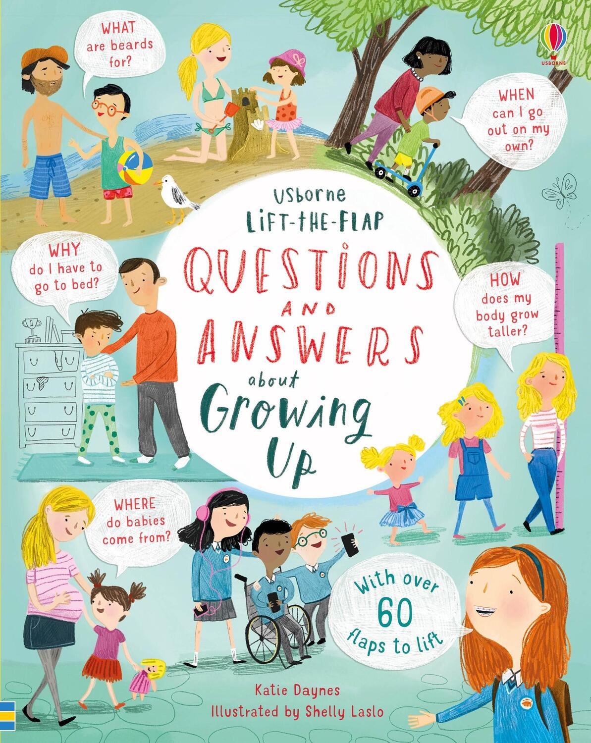 Cover: 9781474940122 | Lift-the-flap Questions and Answers about Growing Up | Katie Daynes