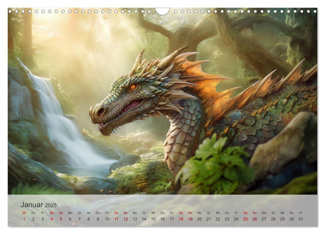 Bild: 9783383838224 | Im Land der schönen Drachen (Wandkalender 2025 DIN A3 quer),...