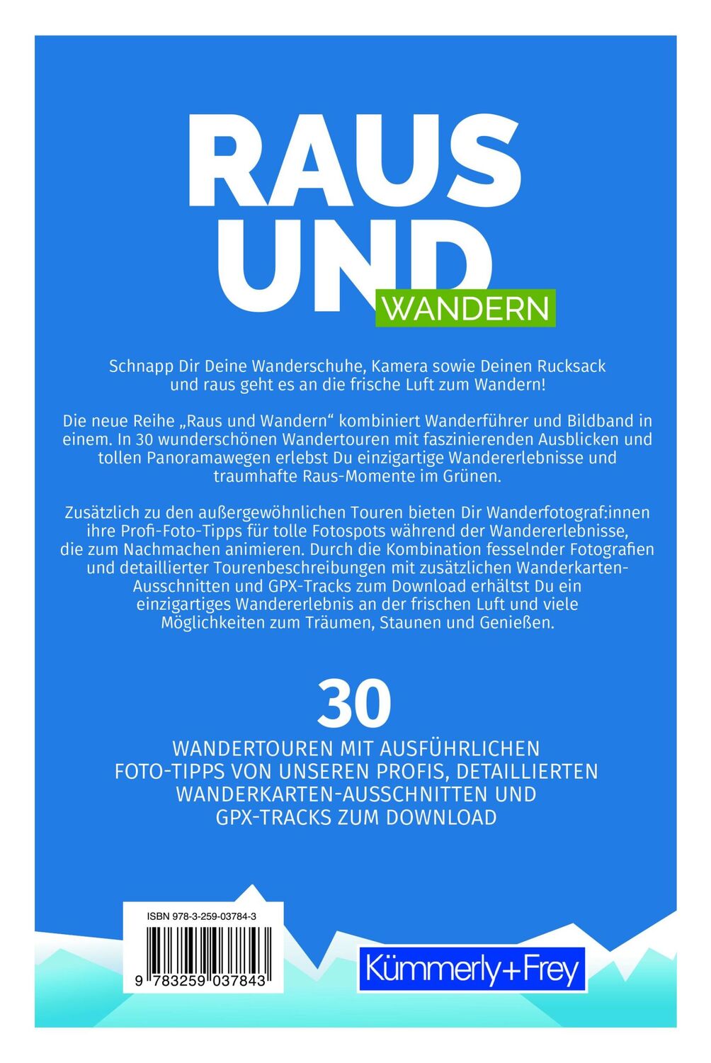 Rückseite: 9783259037843 | Kümmerly+Frey Raus und Wandern Tessin - Wanderführer | AG | Buch