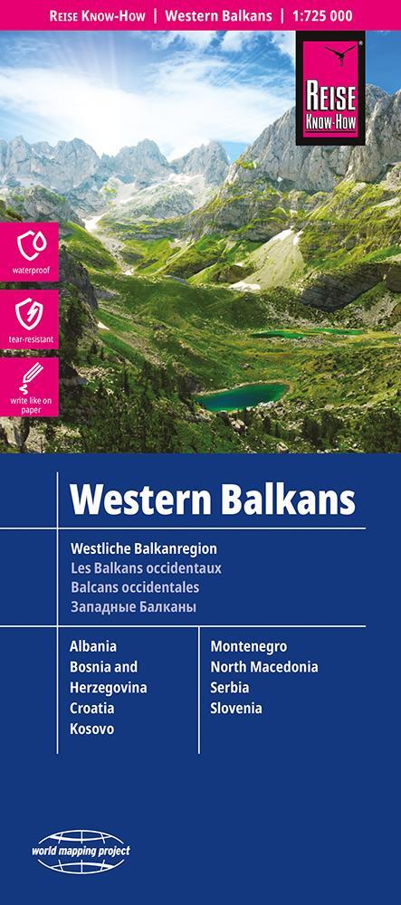 Cover: 9783831774531 | Reise Know-How Landkarte Westliche Balkanregion / Western Balkans...