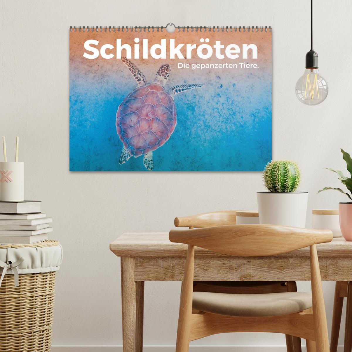 Bild: 9783383997358 | Schildkröten - Die gepanzerten Tiere. (Wandkalender 2025 DIN A3...