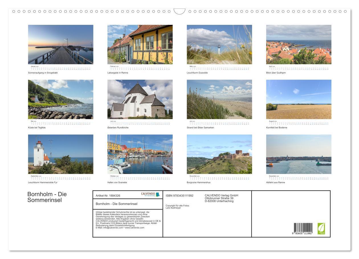 Bild: 9783435111992 | Bornholm - Die Sommerinsel (Wandkalender 2025 DIN A2 quer),...