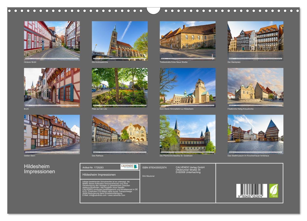 Bild: 9783435052974 | Hildesheim Impressionen (Wandkalender 2025 DIN A3 quer), CALVENDO...