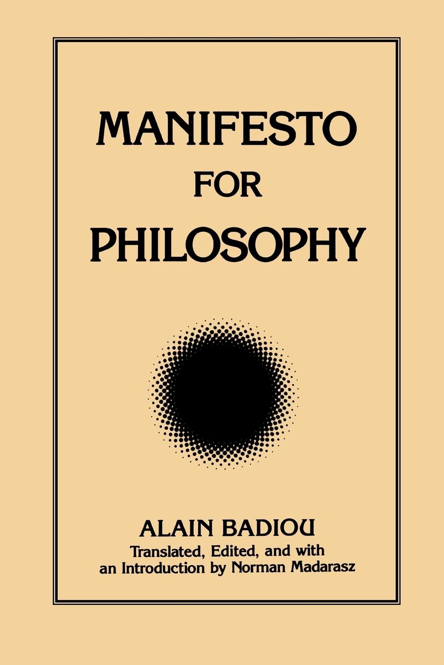 Cover: 9780791442203 | Manifesto for Philosophy | Alain Badiou | Taschenbuch | Englisch