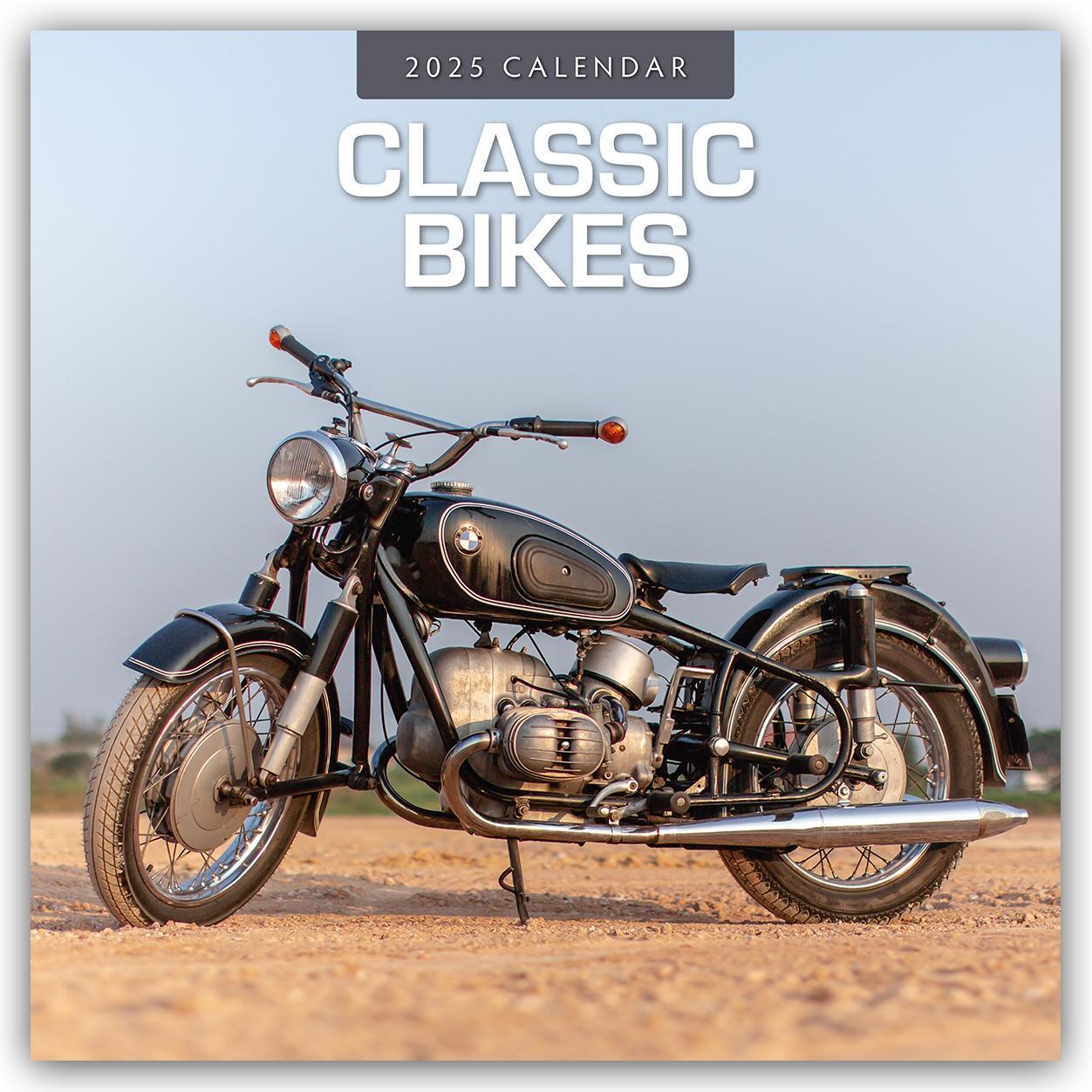 Cover: 9781804426654 | Classic Bikes - Klassische Motorräder 2025 - 16-Monatskalender | Red