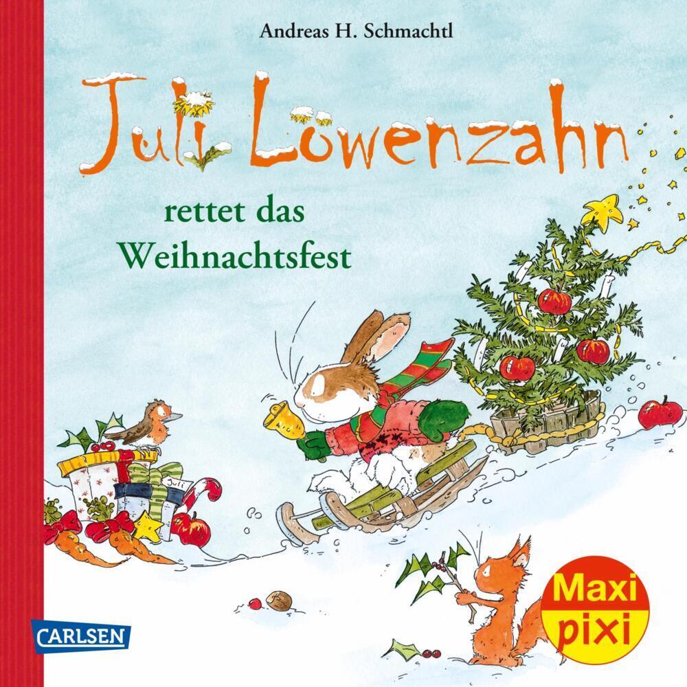 Cover: 9783551032980 | Maxi Pixi 385: Juli Löwenzahn rettet das Weihnachtsfest | Schmachtl