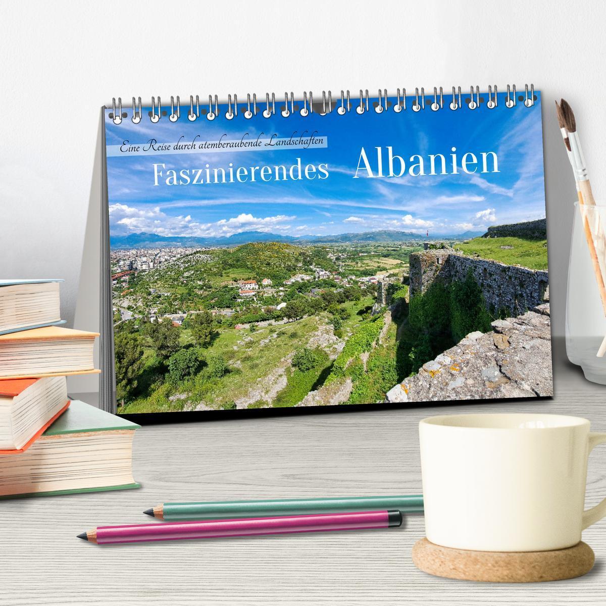 Bild: 9783457218532 | Faszinierendes Albanien (Tischkalender 2025 DIN A5 quer), CALVENDO...