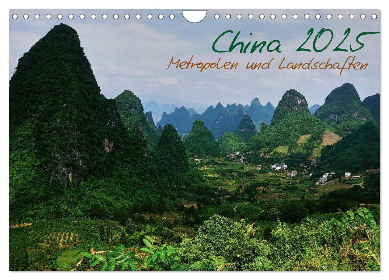 Cover: 9783435545391 | China 2025 - Metropolen und Landschaften (Wandkalender 2025 DIN A4...