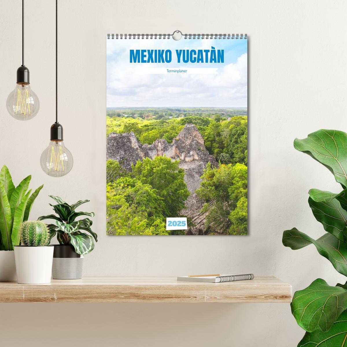 Bild: 9783435900213 | Mexiko Yucatán Terminplaner (Wandkalender 2025 DIN A3 hoch),...