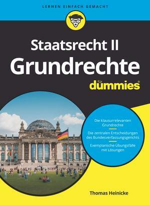 Cover: 9783527713165 | Staatsrecht II: Grundrechte für Dummies | Thomas Heinicke | Buch