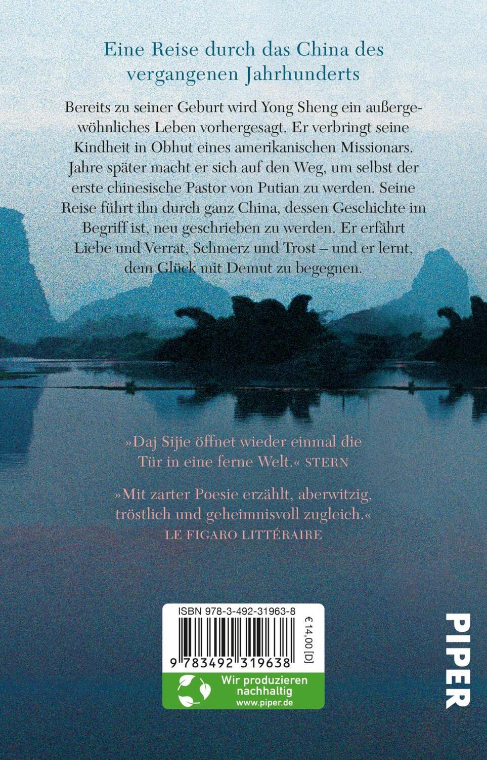 Rückseite: 9783492319638 | Die lange Reise des Yong Sheng | Dai Sijie | Taschenbuch | 432 S.