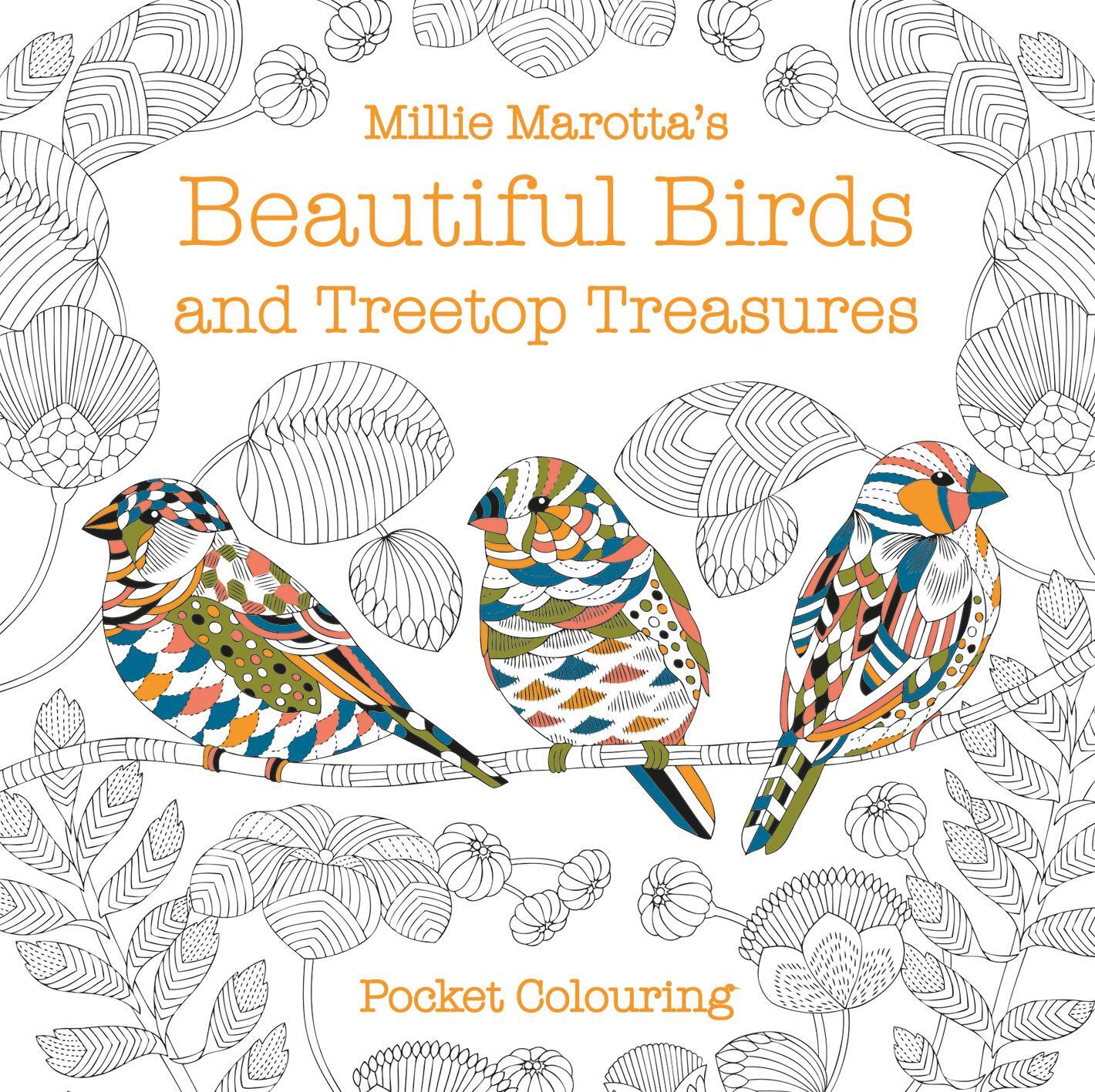 Cover: 9781849945929 | Millie Marotta's Beautiful Birds and Treetop Treasures Pocket...