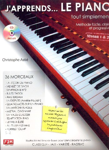 Cover: 9782953817805 | J'apprends le Piano... tout simplement Vol 1 | Christophe Astié | F2M