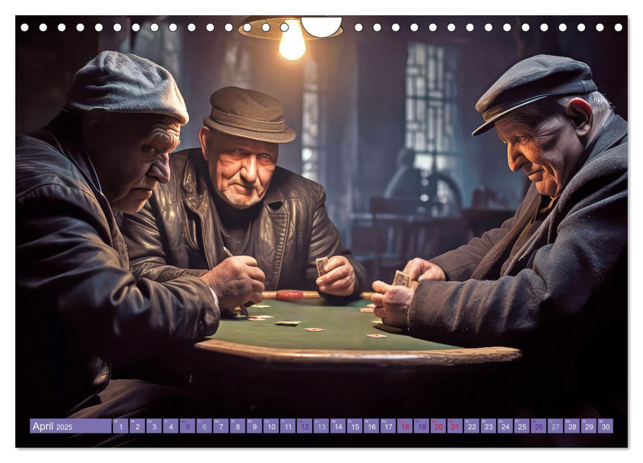 Bild: 9783383850967 | Die Welt der Pokerspieler (Wandkalender 2025 DIN A4 quer), CALVENDO...