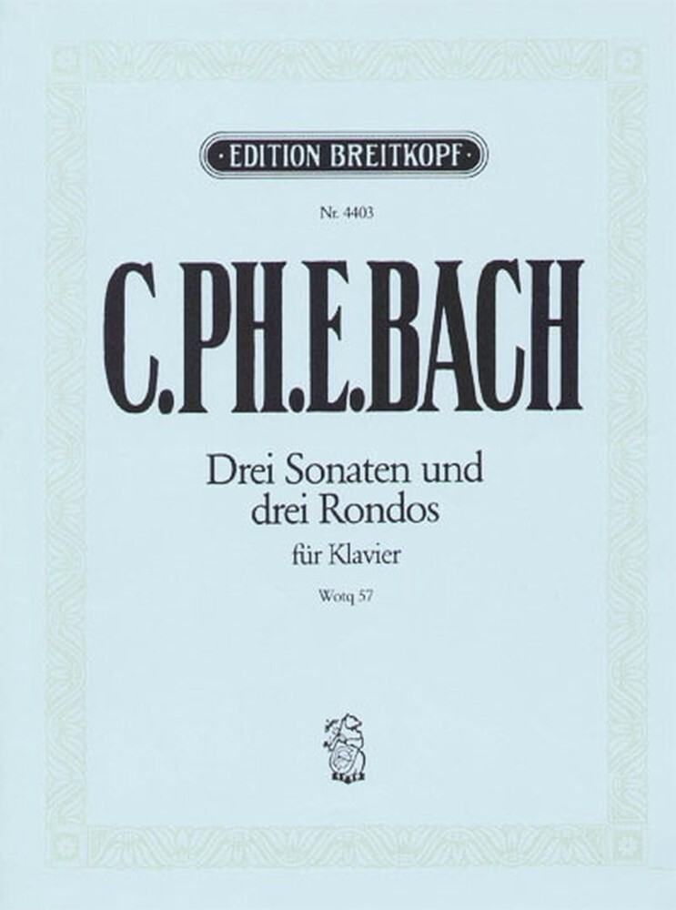 Cover: 9790004162934 | Die 6 Sammlungen, Heft 3 Wq 57 | Carl Philipp Emanuel Bach | Buch