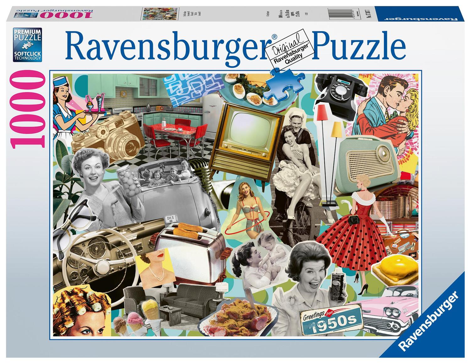 Cover: 4005556173877 | Ravensburger Puzzle 17387 Die 50er Jahre - 1000 Teile Puzzle für...