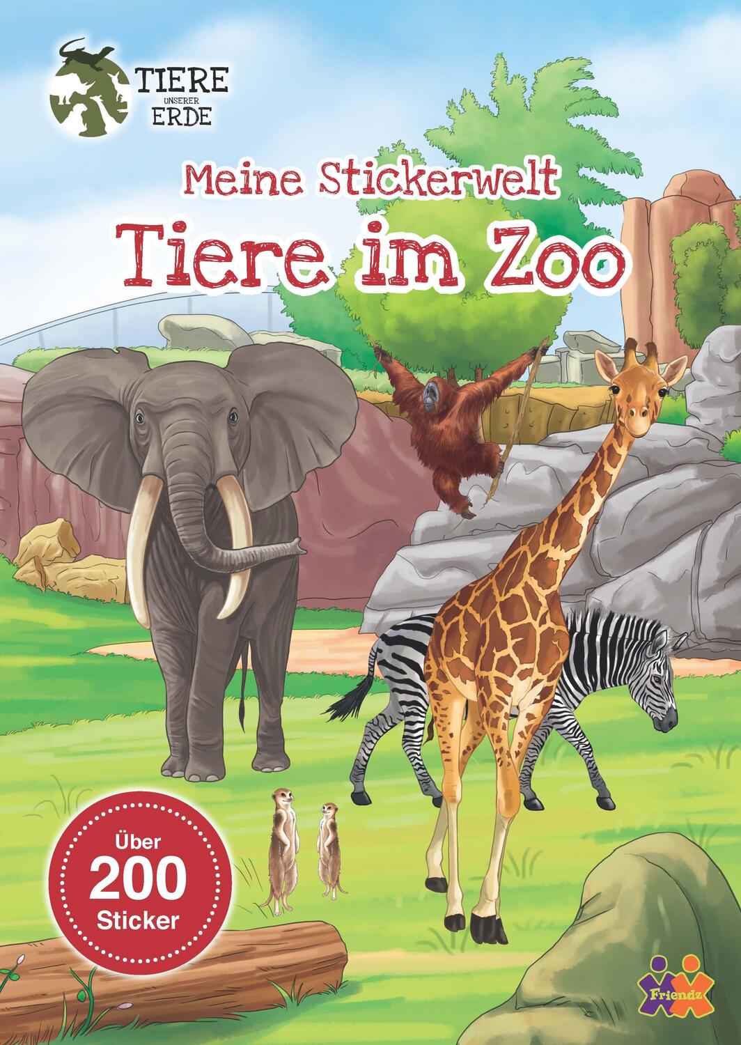 Cover: 9783863188788 | Tiere unserer Erde. Meine Stickerwelt. Tiere im Zoo | Taschenbuch