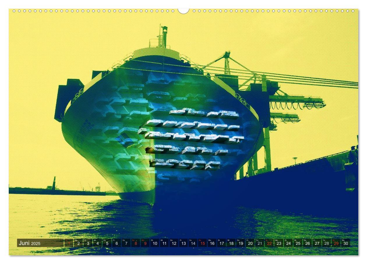 Bild: 9783435693955 | Photo-Art / Hamburg Hafen (hochwertiger Premium Wandkalender 2025...