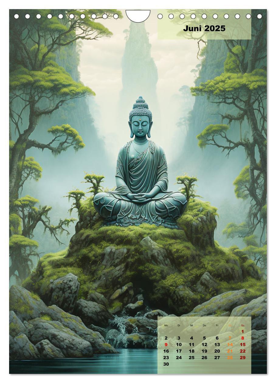 Bild: 9783435854455 | Jade Buddha - Finde die innere Mitte (Wandkalender 2025 DIN A4...