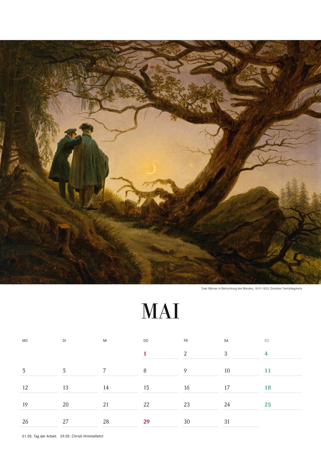 Bild: 9783968491622 | Caspar David Friedrich. Wandkalender 2025 | Caspar D. Friedrich | 2025